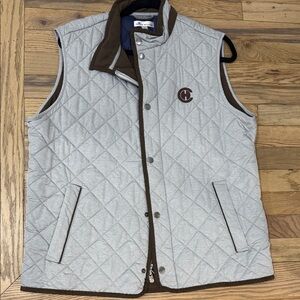 Peter Millar Men's Quilted Gray Vest